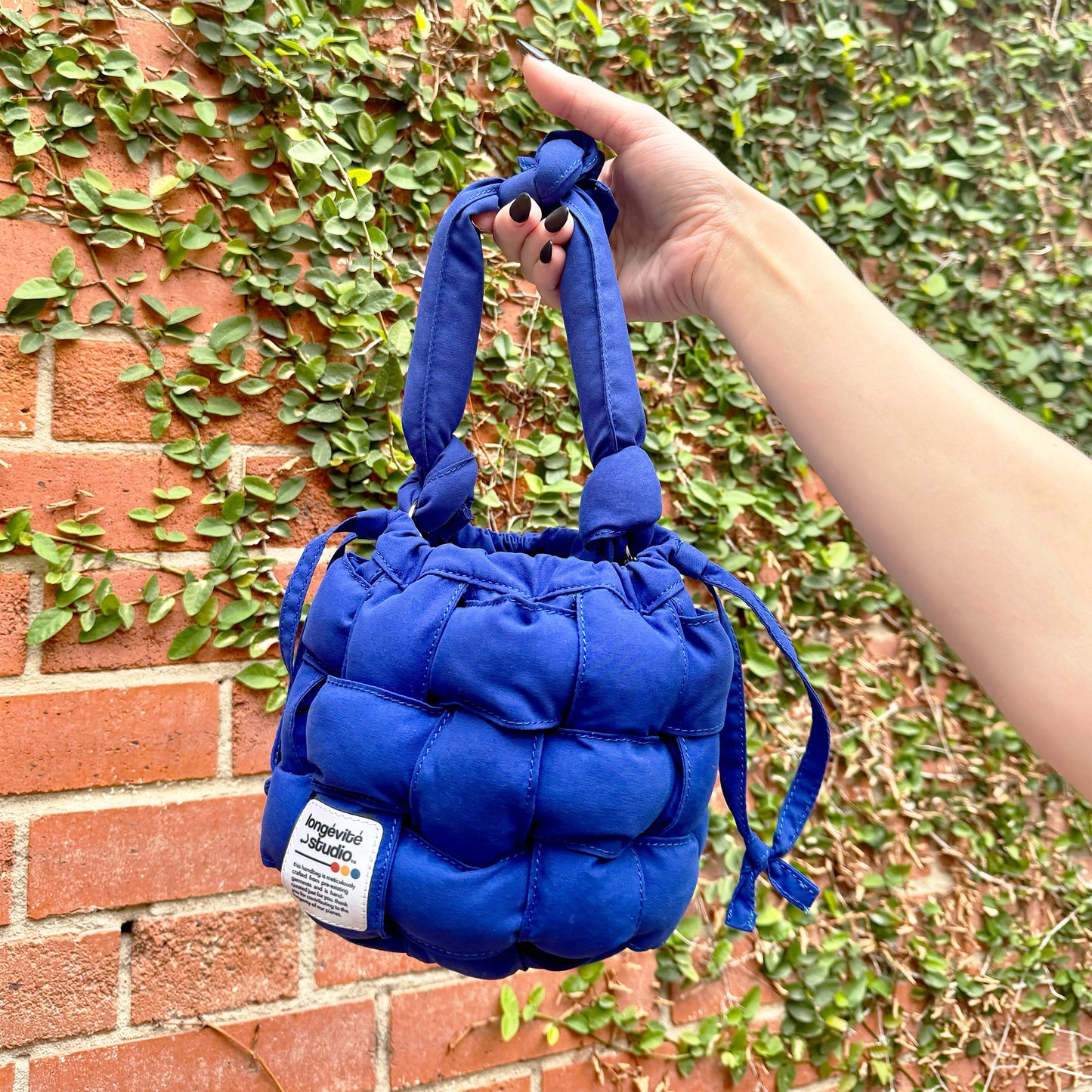 Mini Woven Bucket Bag